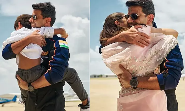 18 நாட்களுக்கு பின்பு மனைவி, மகனை சந்தித்தபோது... சுபான்ஷு சுக்லாவின் நெகிழ்ச்சியான தருணங்கள்