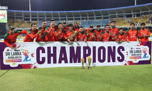 3வது டி20 : இலங்கை அணியை வீழ்த்தி தொடரை வென்ற வங்காளதேசம் 3வது டி20 : இலங்கை அணியை வீழ்த்தி தொடரை வென்ற வங்காளதேசம்
