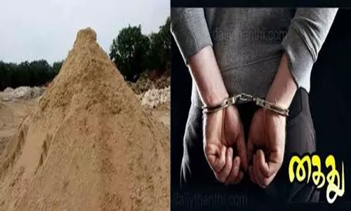 திருநெல்வேலியில் மணல் திருடியவர் கைது: மினி லாரி பறிமுதல்