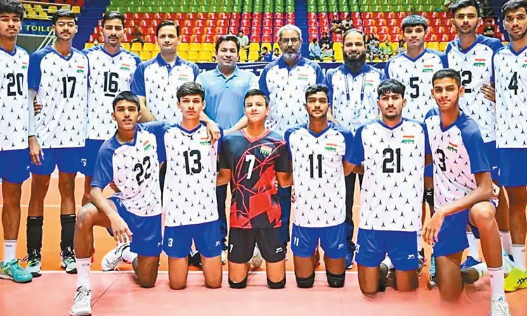 ஆசிய கைப்பந்து: இந்திய அணிக்கு வெண்கலப்பதக்கம்