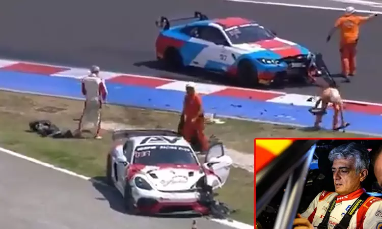 மீண்டும் விபத்தில் சிக்கிய அஜித் குமாரின் கார்