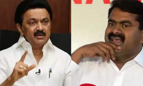 மு.க. முத்து மறைவு:  முதல் அமைச்சர் ஸ்டாலினை நேரில் சந்தித்து சீமான் ஆறுதல்