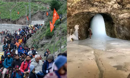 அடிவார முகாம்களில் குவியும் பக்தர்கள்.. அமர்நாத் யாத்திரையில் இதுவரை 3.21 லட்சம் பேர் தரிசனம் அடிவார முகாம்களில் குவியும் பக்தர்கள்.. அமர்நாத் யாத்திரையில் இதுவரை 3.21 லட்சம் பேர் தரிசனம்