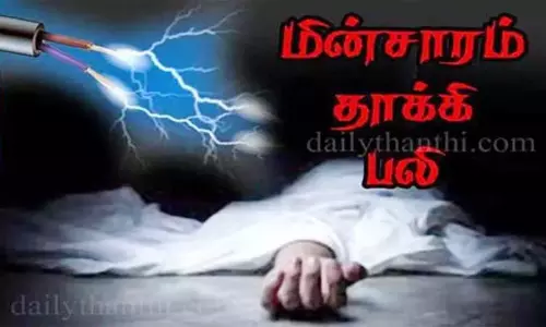 தூத்துக்குடியில் மின்சாரம் தாக்கி மூதாட்டி சாவு