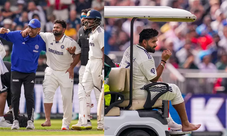 ரிஷப் பண்ட் காலில் ஏற்பட்ட பலத்த காயம்: போட்டியில் இருந்து வெளியேறுகிறாரா..? ரிஷப் பண்ட் காலில் ஏற்பட்ட பலத்த காயம்: போட்டியில் இருந்து வெளியேறுகிறாரா..?