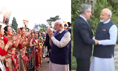 இங்கிலாந்து பிரதமர் கெய்ர் ஸ்டார்மருடன் மோடி சந்திப்பு இங்கிலாந்து பிரதமர் கெய்ர் ஸ்டார்மருடன் மோடி சந்திப்பு