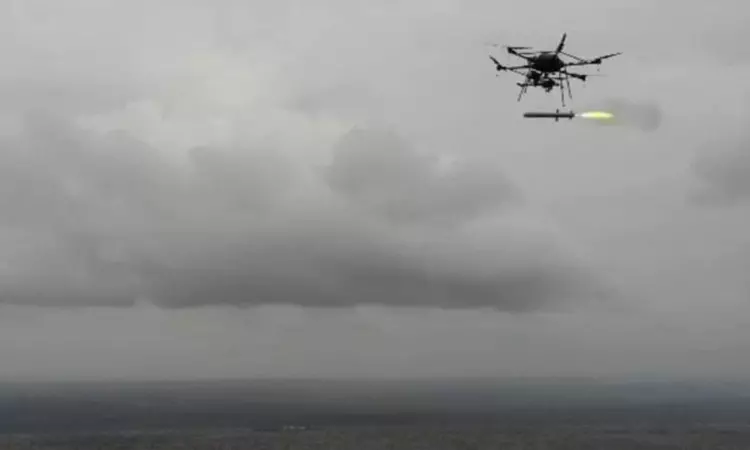 டிரோன் மூலம் ஏவுகணை ஏவி நடத்தப்பட்ட சோதனை வெற்றி