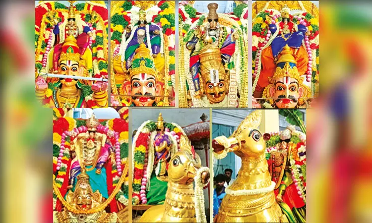 ஆடிப்பூர திருவிழா: ஆண்டாள் கோவிலில் விடிய விடிய நடைபெற்ற 5 கருடசேவை