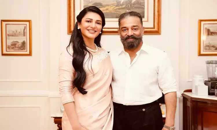 மாநிலங்களவை எம்.பி.யாக பதவியேற்ற கமல்ஹாசனுக்கு சுருதிஹாசன் வாழ்த்து