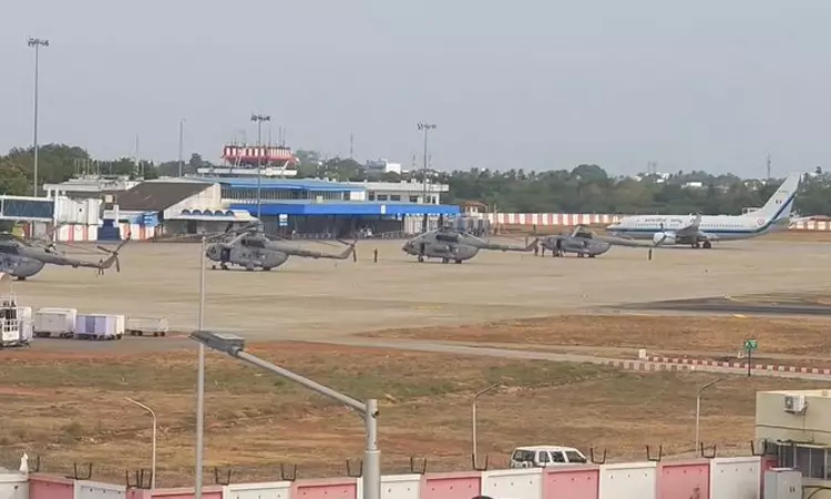 திருச்சி விமான நிலையத்தில் தயார் நிலையில்... ... கங்கைகொண்ட சோழீசுவரர் கோவிலில் பிரதமர் மோடி சாமி தரிசனம்...! திருச்சி விமான நிலையத்தில் தயார் நிலையில்... ... கங்கைகொண்ட சோழீசுவரர் கோவிலில் பிரதமர் மோடி சாமி தரிசனம்...!