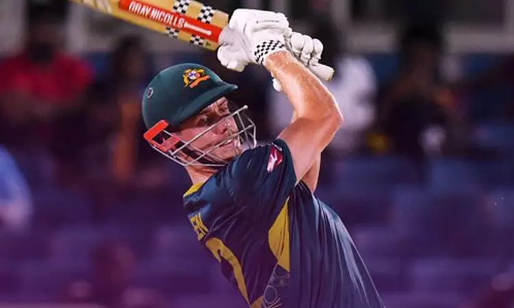 இங்கிலிஸ், கிரீன் அரைசதம்; வெஸ்ட் இண்டீஸை வீழ்த்திய ஆஸ்திரேலியா இங்கிலிஸ், கிரீன் அரைசதம்; வெஸ்ட் இண்டீஸை வீழ்த்திய ஆஸ்திரேலியா