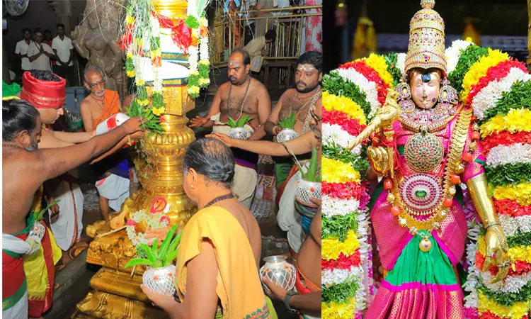 மதுரை மீனாட்சி அம்மன் கோவிலில் ஆடி முளைக்கொட்டு திருவிழா தொடங்கியது