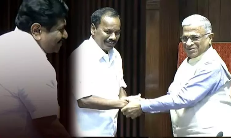 மாநிலங்களவையில் அதிமுக எம்.பி.க்கள் பதவியேற்பு