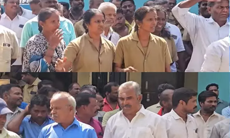 புதுச்சேரியில் போக்குவரத்து ஊழியர்கள் வேலை நிறுத்தம்