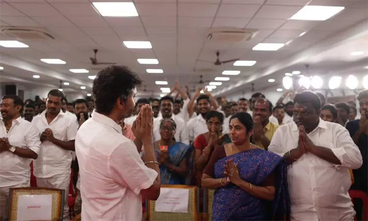 மை டிவிகேஉறுப்பினர் சேர்க்கை செயலியை வெளியிட்டார் தவெக தலைவர் விஜய்