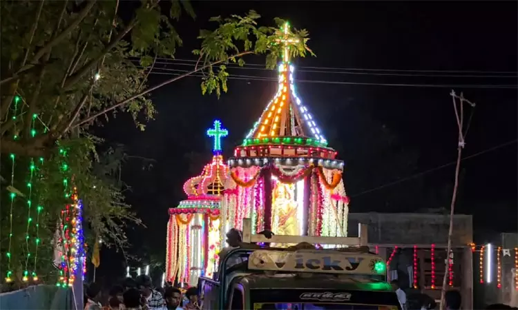 பூதங்குடி புனித அந்தோணியார் ஆலய பெரிய தேர் பவனி