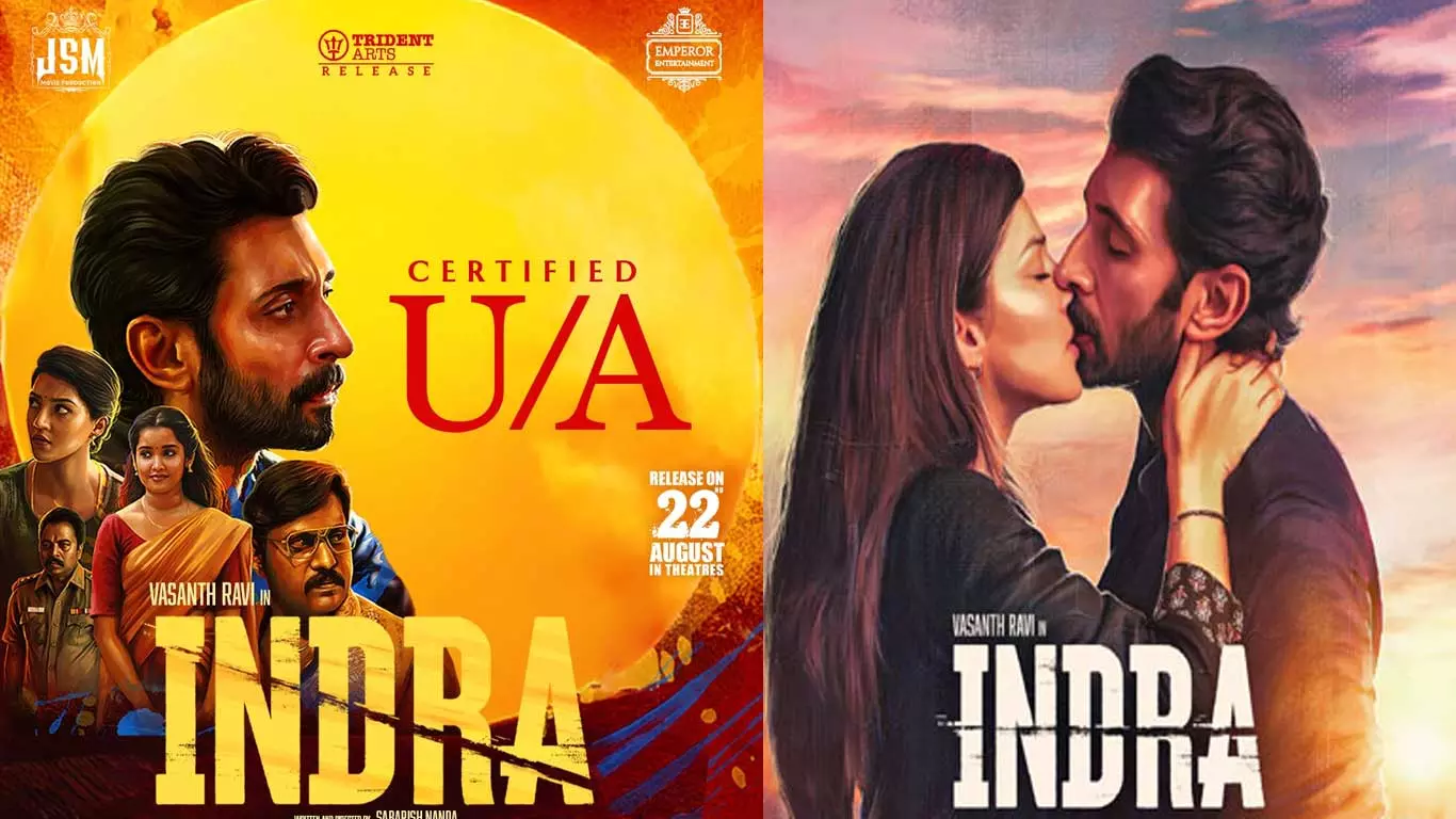 வசந்த் ரவி நடிக்கும் இந்திரா படத்திற்கு யு/ஏ  சான்றிதழ்