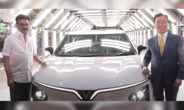 தூத்துக்குடியில் மின்சார கார் உற்பத்தி தொழிற்சாலையை திறந்து வைத்தார் முதல்-அமைச்சர் மு.க.ஸ்டாலின்