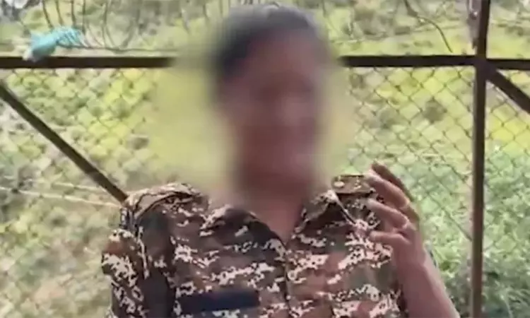 எல்லையில் கதறி அழுத மத்திய பாதுகாப்பு படை பெண் போலீஸ்