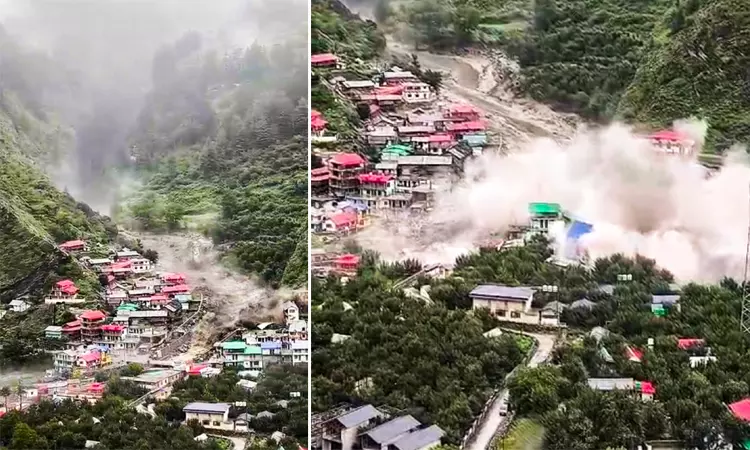 உத்தரகாண்ட்டில் திடீர் வெள்ளத்தால் மூழ்கிய கிராமம்.. சிக்கியோர் நிலை என்ன? அதிர்ச்சி வீடியோ உத்தரகாண்ட்டில் திடீர் வெள்ளத்தால் மூழ்கிய கிராமம்.. சிக்கியோர் நிலை என்ன? அதிர்ச்சி வீடியோ