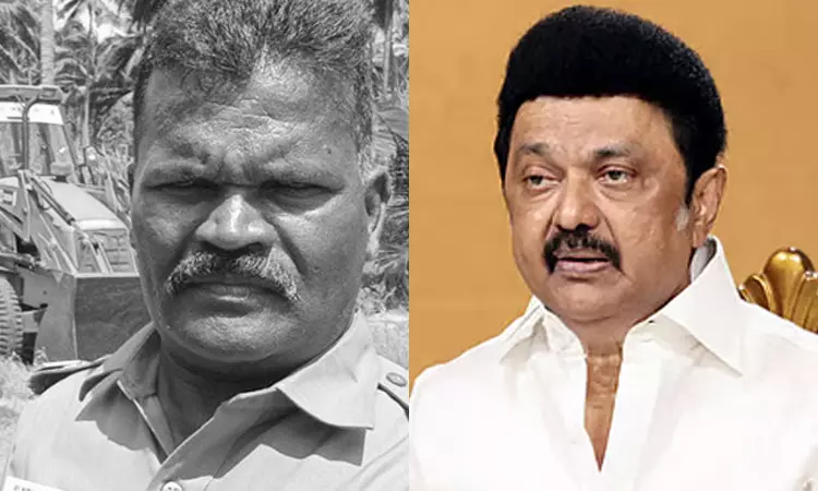 திருப்பூர் அருகே சிறப்பு எஸ்.ஐ. வெட்டிக் கொலை: ரூ.1 கோடி நிதியுதவி அறிவித்தார் மு.க.ஸ்டாலின்