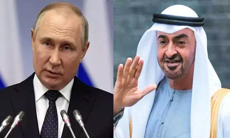 ரஷியாவில் புதினுடன் ஐக்கிய அரபு அமீரக அதிபர் இன்று சந்திப்பு