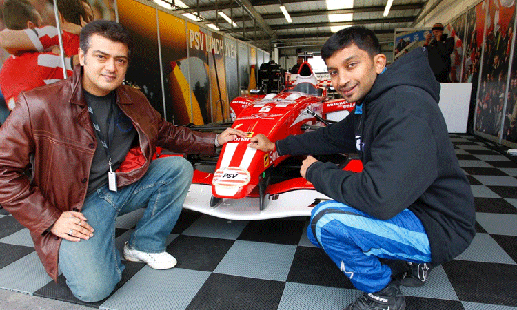 அஜித்குமார் ரேஸிங் அணியில் இணைந்த இந்தியாவின் முதல் எப்1 வீரர்