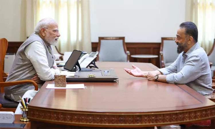 பிரதமர் மோடியுடன் கமல்ஹாசன் எம்.பி. சந்திப்பு