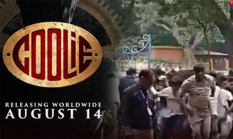 ரஜினியின் ‘கூலி -டிக்கெட் முன்பதிவுக்கு முண்டியடித்த கேரள  ரசிகர்கள்