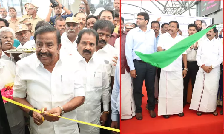 திருச்சி: பொதுமக்களின் பயன்பாட்டிற்காக 11 புதிய பேருந்துகளை கொடியசைத்து தொடங்கி வைத்தார் கே.என்.நேரு