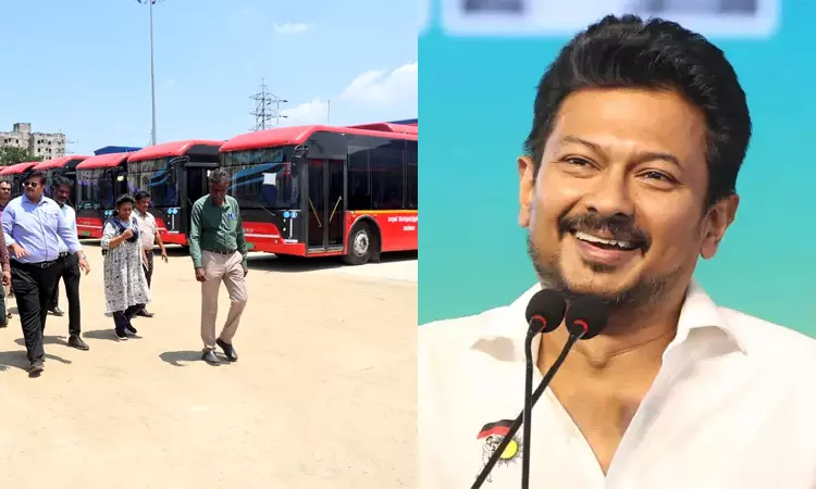 சென்னையில் மின்சார குளிர்சாதன பேருந்து சேவை: உதயநிதி ஸ்டாலின் நாளை தொடங்கி வைக்கிறார் சென்னையில் மின்சார குளிர்சாதன பேருந்து சேவை: உதயநிதி ஸ்டாலின் நாளை தொடங்கி வைக்கிறார்