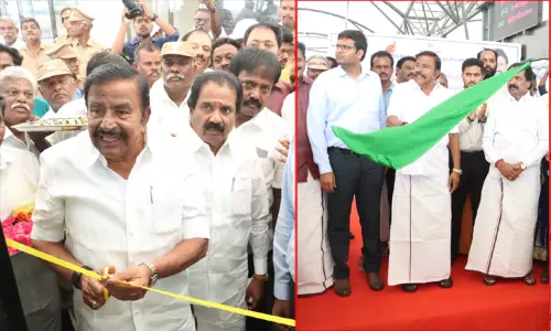 திருச்சி: பொதுமக்களின் பயன்பாட்டிற்காக 11 புதிய பேருந்துகளை கொடியசைத்து தொடங்கி வைத்தார் கே.என்.நேரு