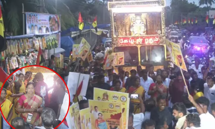 சேலத்தில் பிரேமலதா விஜயகாந்த் ரத யாத்திரை பயணம் சேலத்தில் பிரேமலதா விஜயகாந்த் ரத யாத்திரை பயணம்