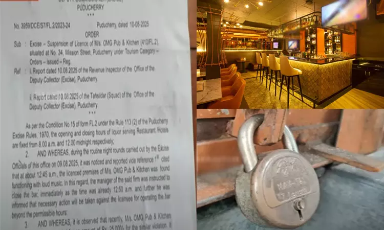 புதுச்சேரி கல்லூரி மாணவர் கொலை எதிரொலி: 13 ரெஸ்டோ பார்களுக்கு கலால்துறை சீல்