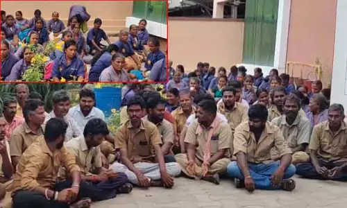 சென்னையைத் தொடர்ந்து கோவையிலும் தூய்மை பணியாளர்கள் போராட்டம்