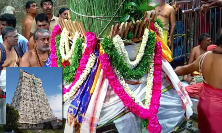 திருச்செந்தூர் கோவிலில் ஆவணித்திருவிழா கொடியேற்றத்துடன் தொடங்கியது
