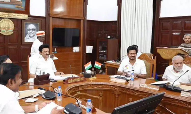 முதல்-அமைச்சர் மு.க.ஸ்டாலின் தலைமையில் அமைச்சரவை கூட்டம் தொடங்கியது