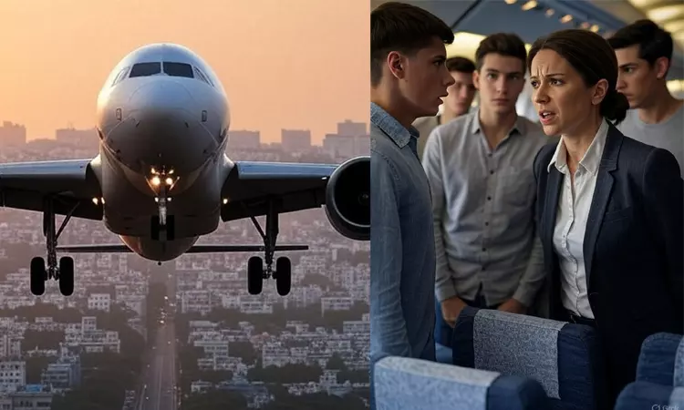 சென்னை வந்த விமானத்தில் பெண் தொழில் அதிபரிடம் ரகளை செய்த வாலிபர்கள் சென்னை வந்த விமானத்தில் பெண் தொழில் அதிபரிடம் ரகளை செய்த வாலிபர்கள்