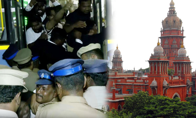 தூய்மை பணியாளர்களுக்கு ஆதரவு தெரிவித்த வக்கீல்கள் கைது: சென்னை ஐகோர்ட்டில் முறையீடு