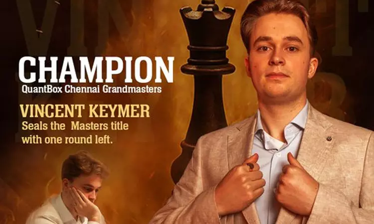 சென்னை கிராண்ட் மாஸ்டர்ஸ் செஸ்: ஒரு சுற்று மீதம்.. சாம்பியன் பட்டத்தை உறுதி செய்த ஜெர்மனி வீரர் சென்னை கிராண்ட் மாஸ்டர்ஸ் செஸ்: ஒரு சுற்று மீதம்.. சாம்பியன் பட்டத்தை உறுதி செய்த ஜெர்மனி வீரர்