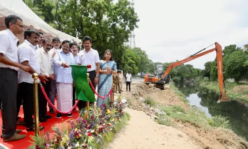 ரூ.31 கோடியில் பக்கிங்ஹாம் கால்வாய் புனரமைக்கும் பணி: துரைமுருகன் தொடங்கி வைத்தார்