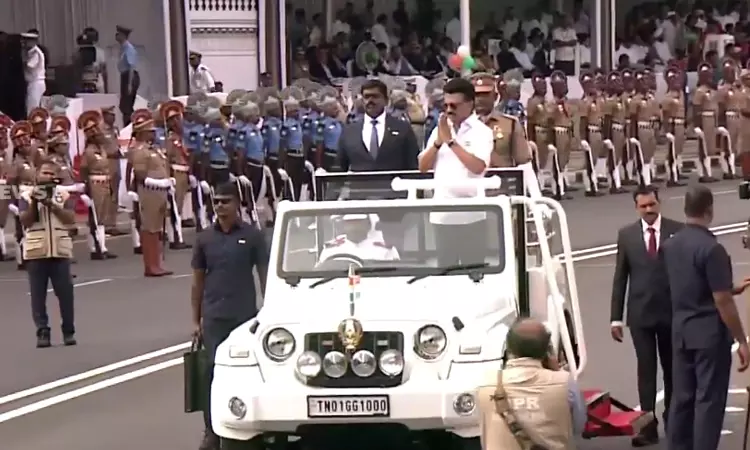 79-வது சுதந்திர தினம்: முதல்-அமைச்சர் மு.க.ஸ்டாலின் தேசியக்கொடி ஏற்றினார்