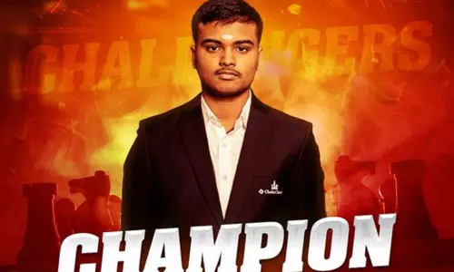 சென்னை கிராண்ட் மாஸ்டர்ஸ் செஸ்: சேலஞ்சர்ஸ் பிரிவில் தமிழக வீரர் பிரனேஷ் சாம்பியன்