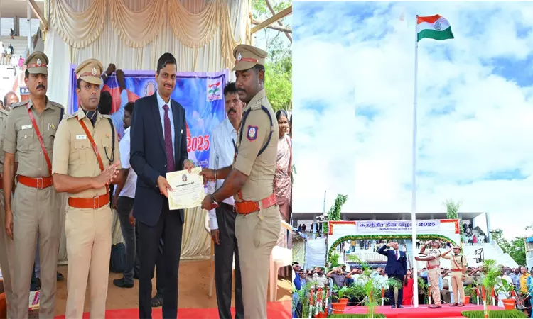 தூத்துக்குடி: கலெக்டர் தேசிய கொடியை ஏற்றினார்; போலீசாருக்கு பாராட்டு சான்றிதழ் வழங்கினார்