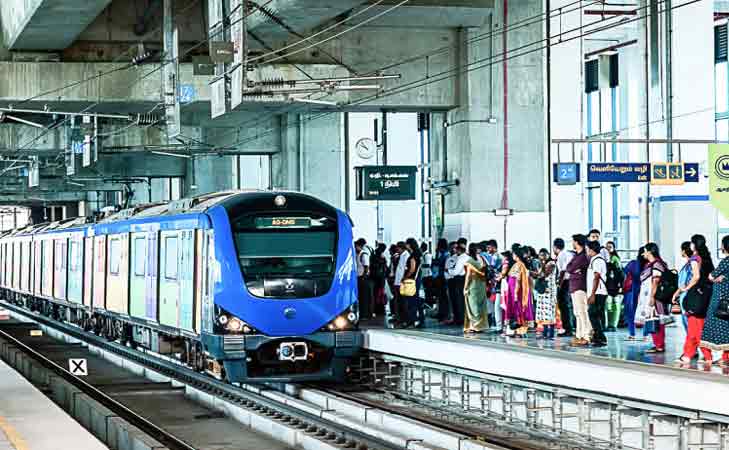 சென்னை மெட்ரோவில் ஒரே நாளில் 4.06 லட்சம் பேர் பயணம்