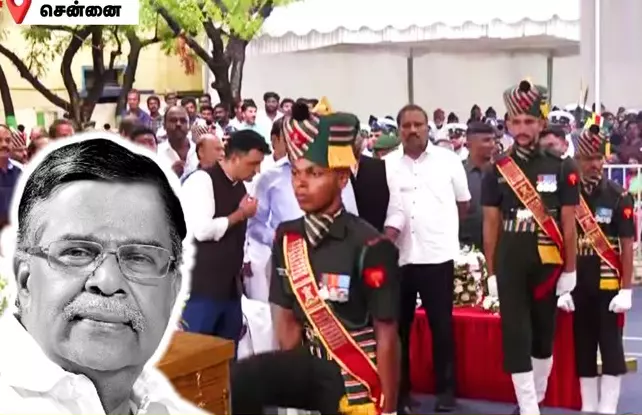 42 குண்டுகள் முழங்க நாகாலாந்து கவர்னர் இல.கணேசன் உடல் தகனம்