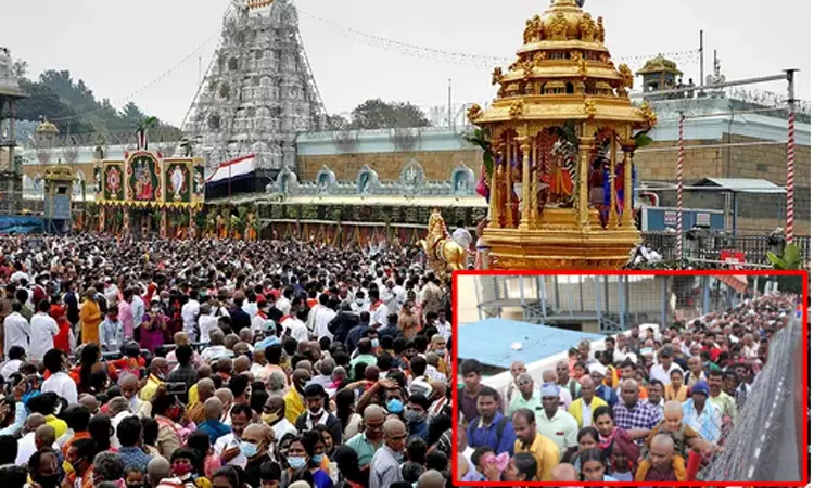 திருப்பதி கோவிலில் இலவச தரிசனத்திற்கு 48 மணிநேரம் காத்திருக்கும் பக்தர்கள்