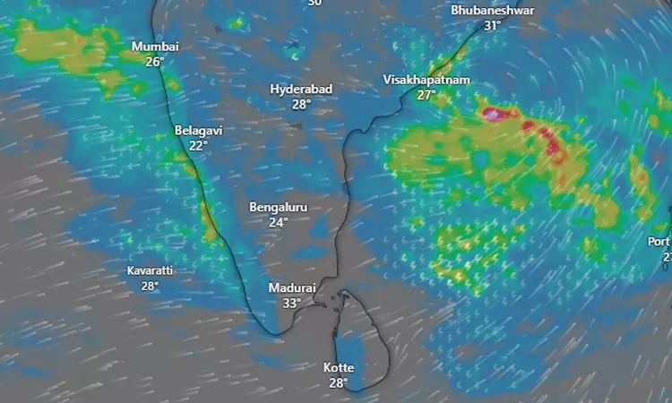 வங்கக்கடலில் உருவானது காற்றழுத்த தாழ்வுப்பகுதி