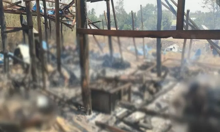 மியான்மரில் கிளர்ச்சியாளர்கள் மீது ராணுவம்  வான்வழி தாக்குதல்: 21 பேர் பலி