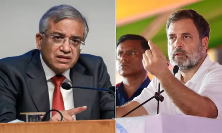 ராகுல் காந்தி இரண்டில் ஒன்றை செய்தாக வேண்டும்: தேர்தல் ஆணையம் திட்டவட்டம் ராகுல் காந்தி இரண்டில் ஒன்றை செய்தாக வேண்டும்: தேர்தல் ஆணையம் திட்டவட்டம்